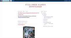 Desktop Screenshot of fullfreegamedownloads.blogspot.com