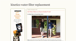 Desktop Screenshot of kineticowaterfilterreplacement.blogspot.com