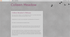 Desktop Screenshot of colleenmeadow.blogspot.com