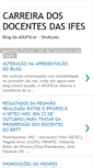 Mobile Screenshot of carreirasdosdocentesdasifes.blogspot.com