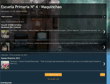 Tablet Screenshot of escuela4maquinchao.blogspot.com