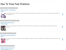 Tablet Screenshot of howtotreatfootproblems.blogspot.com