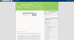 Desktop Screenshot of cancerdatabase.blogspot.com
