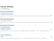 Tablet Screenshot of cancerdatabase.blogspot.com