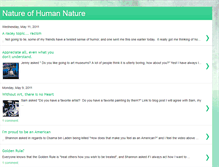 Tablet Screenshot of natureofhumannature.blogspot.com