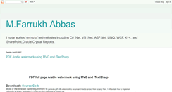 Desktop Screenshot of dotnetfarrukhabbas.blogspot.com
