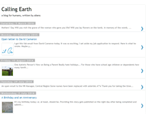 Tablet Screenshot of calling-earth.blogspot.com