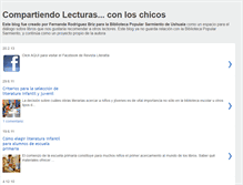 Tablet Screenshot of compartiendolecturas-chicos.blogspot.com