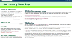 Desktop Screenshot of necromancyneverpays.blogspot.com