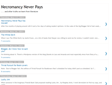 Tablet Screenshot of necromancyneverpays.blogspot.com