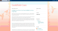 Desktop Screenshot of petgoldfishcare.blogspot.com