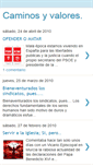 Mobile Screenshot of caminosyvalores.blogspot.com