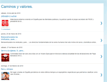 Tablet Screenshot of caminosyvalores.blogspot.com