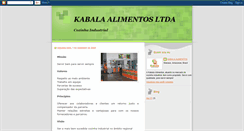 Desktop Screenshot of kabalaalimentos.blogspot.com