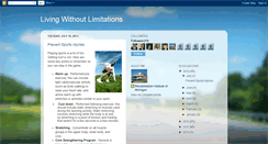 Desktop Screenshot of livingwithoutlimitations.blogspot.com