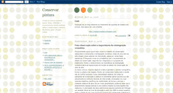 Desktop Screenshot of conservarpintura.blogspot.com
