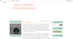 Desktop Screenshot of 2ndgradeponderings.blogspot.com