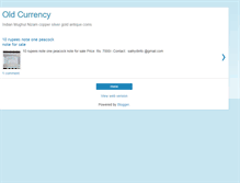 Tablet Screenshot of old-currency.blogspot.com