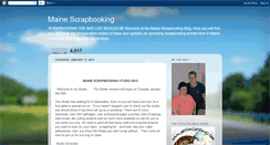 Desktop Screenshot of mainescrapbooking.blogspot.com