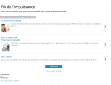 Tablet Screenshot of findelimpuissance.blogspot.com