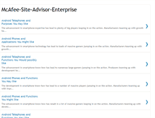 Tablet Screenshot of mcafee-site-advisor-enterprise.blogspot.com