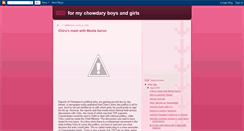 Desktop Screenshot of chowdaryboysandgirls.blogspot.com