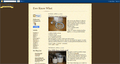 Desktop Screenshot of eweknowwhat.blogspot.com