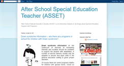 Desktop Screenshot of afterschoolspecialeducationteacher.blogspot.com
