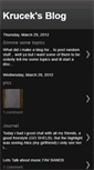 Mobile Screenshot of krucekblog.blogspot.com