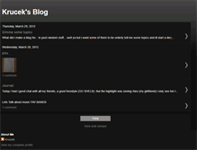 Tablet Screenshot of krucekblog.blogspot.com