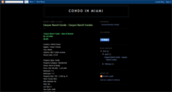 Desktop Screenshot of condo-in-miami.blogspot.com