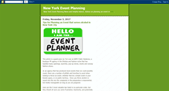 Desktop Screenshot of newyorkeventplanning.blogspot.com
