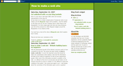 Desktop Screenshot of how-to-make-a-web-site.blogspot.com