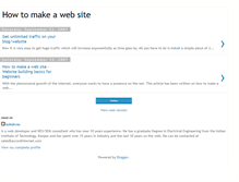 Tablet Screenshot of how-to-make-a-web-site.blogspot.com