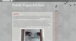 Desktop Screenshot of polishvegankitchen.blogspot.com