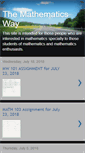 Mobile Screenshot of mathematicsway.blogspot.com