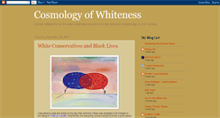 Desktop Screenshot of cosmologyofwhiteness.blogspot.com
