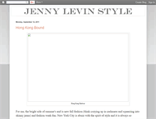 Tablet Screenshot of jennylevinstyle.blogspot.com