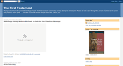 Desktop Screenshot of firsttestament.blogspot.com