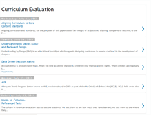 Tablet Screenshot of curriculumevaluation09.blogspot.com