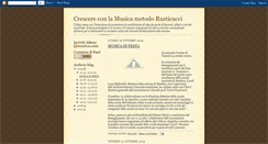 Desktop Screenshot of crescereconlamusica.blogspot.com