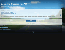 Tablet Screenshot of dogsandpuppiesforall.blogspot.com