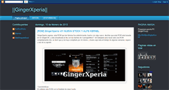 Desktop Screenshot of gingerxperia.blogspot.com