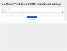 Tablet Screenshot of panafricanyouth.blogspot.com