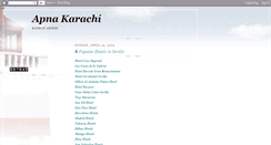 Desktop Screenshot of apnakarachi92.blogspot.com
