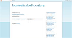 Desktop Screenshot of louiseelizabethcouture.blogspot.com
