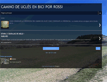 Tablet Screenshot of caminodeuclesenbici-rossi.blogspot.com