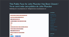 Desktop Screenshot of johnpluecker.blogspot.com