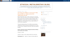 Desktop Screenshot of ethicalmetalsmithsblog.blogspot.com