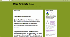 Desktop Screenshot of meioambienteeetc.blogspot.com